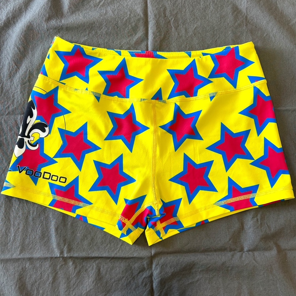 Barbell Voodoo Pink Star Crossfit/Booty Shorts. Size Medium